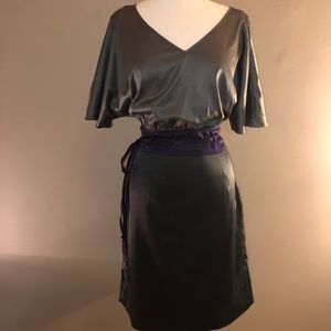 Grey and Purple Dress